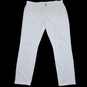 Frame Le Garcon White Jeans Womens 29 Straight Leg Cotton Blend Stretch Pre-own